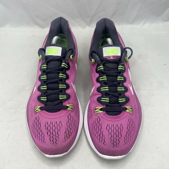 Nike Lunarglide+ 5 Running Shoes Pink/Lime Women’s Sz 6.5 (599395-610) - Picture 3 of 9
